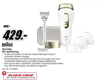 MediaMarkt BraunIPL5356 IPL ontharing aanbieding