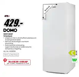 MediaMarkt DOMO DO91203F Vrieskast aanbieding
