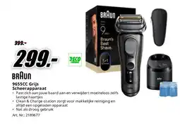 MediaMarkt Braun 9655CC Grijs Scheerapparaat aanbieding