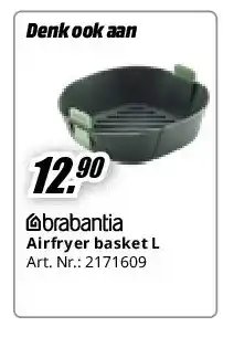 MediaMarkt Airfryer basket L aanbieding
