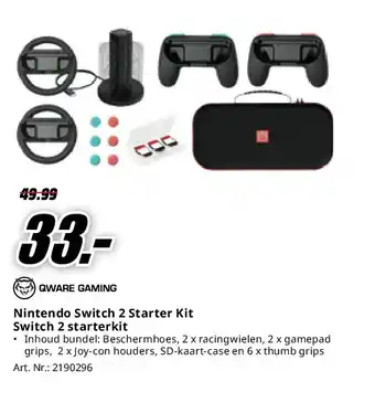 MediaMarkt Nintendo Switch 2 Starter Kit Switch 2 starterkit aanbieding