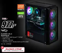 MediaMarkt CLASSIC LVL 3 Gaming pc aanbieding