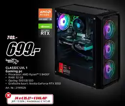 MediaMarkt CLASSIC LVL 1 Gaming pc aanbieding