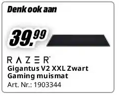 MediaMarkt Razer Gigantus V2 XXL Zwart Gaming muismat aanbieding