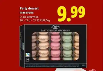 Party dessert macarons