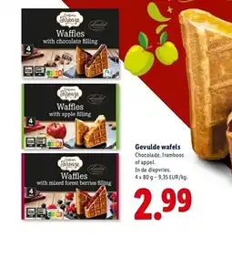 Lidl Gevulde wafels aanbieding