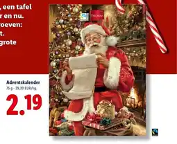 Lidl Adventskalender aanbieding