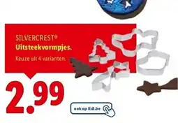 Lidl Silvercrest uitsteekvormpjes aanbieding