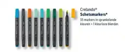 Lidl Crelando schetsmarkers aanbieding
