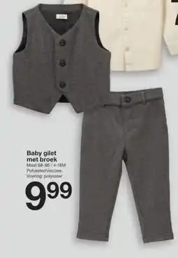 Zeeman Baby gilet met broek aanbieding