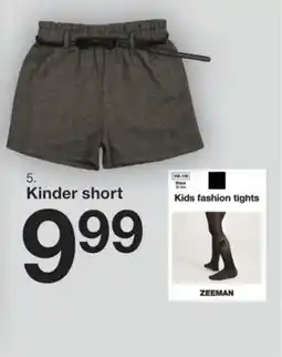 Zeeman Kinder short aanbieding