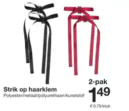Zeeman Strik op haarklem aanbieding