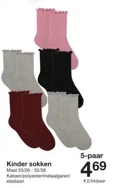 Zeeman Kinder sokken aanbieding