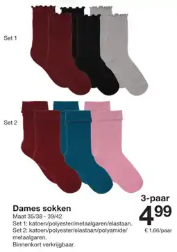 Zeeman Dames sokken aanbieding