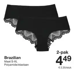 Zeeman Brazilian aanbieding