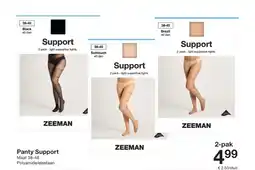 Zeeman Panty Support aanbieding