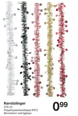 Zeeman Kerstslinger aanbieding