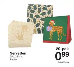 Zeeman Servetten aanbieding