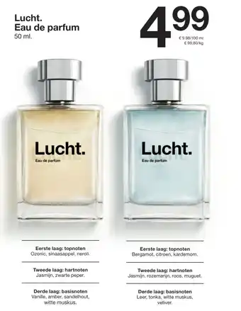 Zeeman Lucht eau de parfum aanbieding