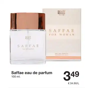 Zeeman Saffae eau de parfum aanbieding