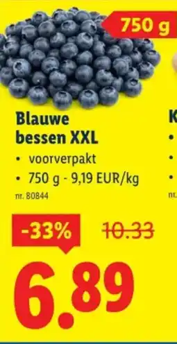 Lidl Blauwe bessen XXL aanbieding