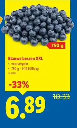 Lidl Blauwe bessen XXL aanbieding