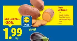 Lidl Zoete aardappel aanbieding