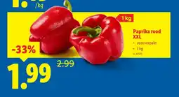 Lidl Paprika rood XXL aanbieding