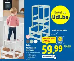 Lidl Roba montessori leertoren aanbieding