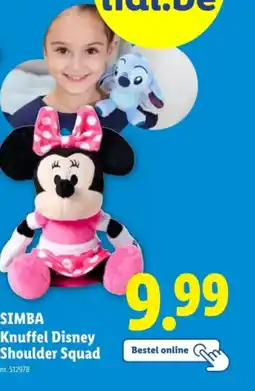 Lidl Simba knuffel disney shoulder squad aanbieding