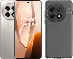 Coolblue OnePlus 13R 256 Go Blanc 5G + Just in Case Soft Design Back Cover Transparent aanbieding