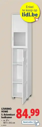 Lidl Livarno home kolomkast badkamer aanbieding