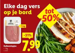 Lidl Kalkoenlapjes aanbieding