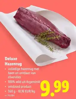Lidl Deluxe Hazenrug aanbieding