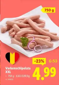 Lidl Varkenschipolata XXL aanbieding