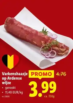 Lidl Varkenshaasje op ardense wijze aanbieding