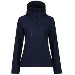 Decathlon Dames Venturer 3 Layer Hooded Soft Shell Jacket (Marine) aanbieding