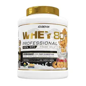 Decathlon Whey 80 Professional - 2 kg IO.Genix Custard aanbieding
