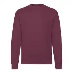 Decathlon Heren Klassiek Ingelegd Sweatshirt (Bourgondië) aanbieding
