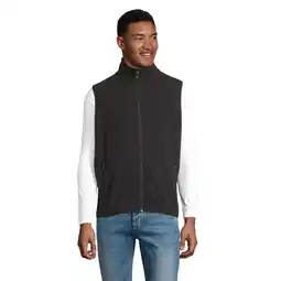 Decathlon Uniseks Fleece Bodywarmer met rits voor volwassenen (Zwart) aanbieding