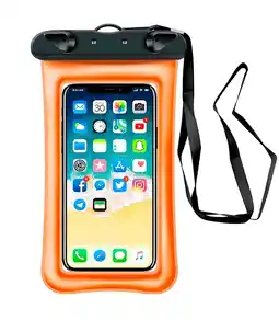 Decathlon Universeel waterdicht watertelefoonhoesje, oranje aanbieding