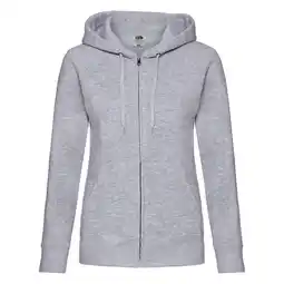Decathlon Dames Premium Sweatjack met kap Lady Fit (Heide Grijs) aanbieding