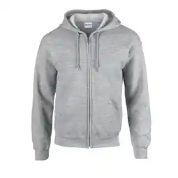 Decathlon Unisex Adult Heavy Blend Full Zip Hoodie (Sportgrijs) aanbieding