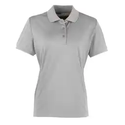 Decathlon Dames Coolchecker Poloshirt (Zilver) aanbieding