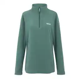 Decathlon Geweldige Outdoors Dames Sweetheart 1/4 Zip Fleece Sweater (Sparrengroen) aanbieding