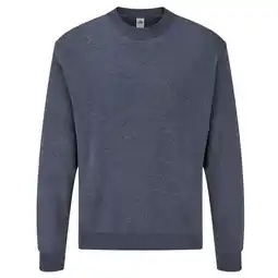 Decathlon Heren Klassiek Ingelegd Sweatshirt (Heide-Marine) aanbieding