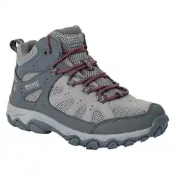 Decathlon Dames Edgepoint IV Mid Cut Wandelschoenen (Donker staal/Dustroos) aanbieding