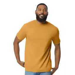 Decathlon Unisex Softstyle Tshirt voor volwassenen (Mosterd) aanbieding