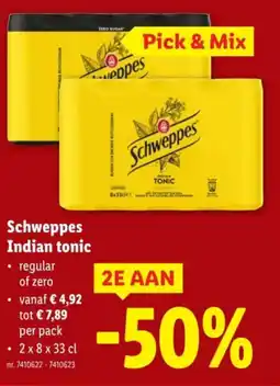 Lidl Schweppes Indian tonic aanbieding