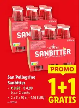 Lidl San pellegrino sanbitter aanbieding